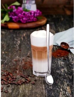 Merkloos Latte Macchiato Lepels – RVS Lange Yoghurt, Dessert Of Koffie Lepeltjes – Set Van 6 Stuks -Kookwaren Verkoop 912x1200